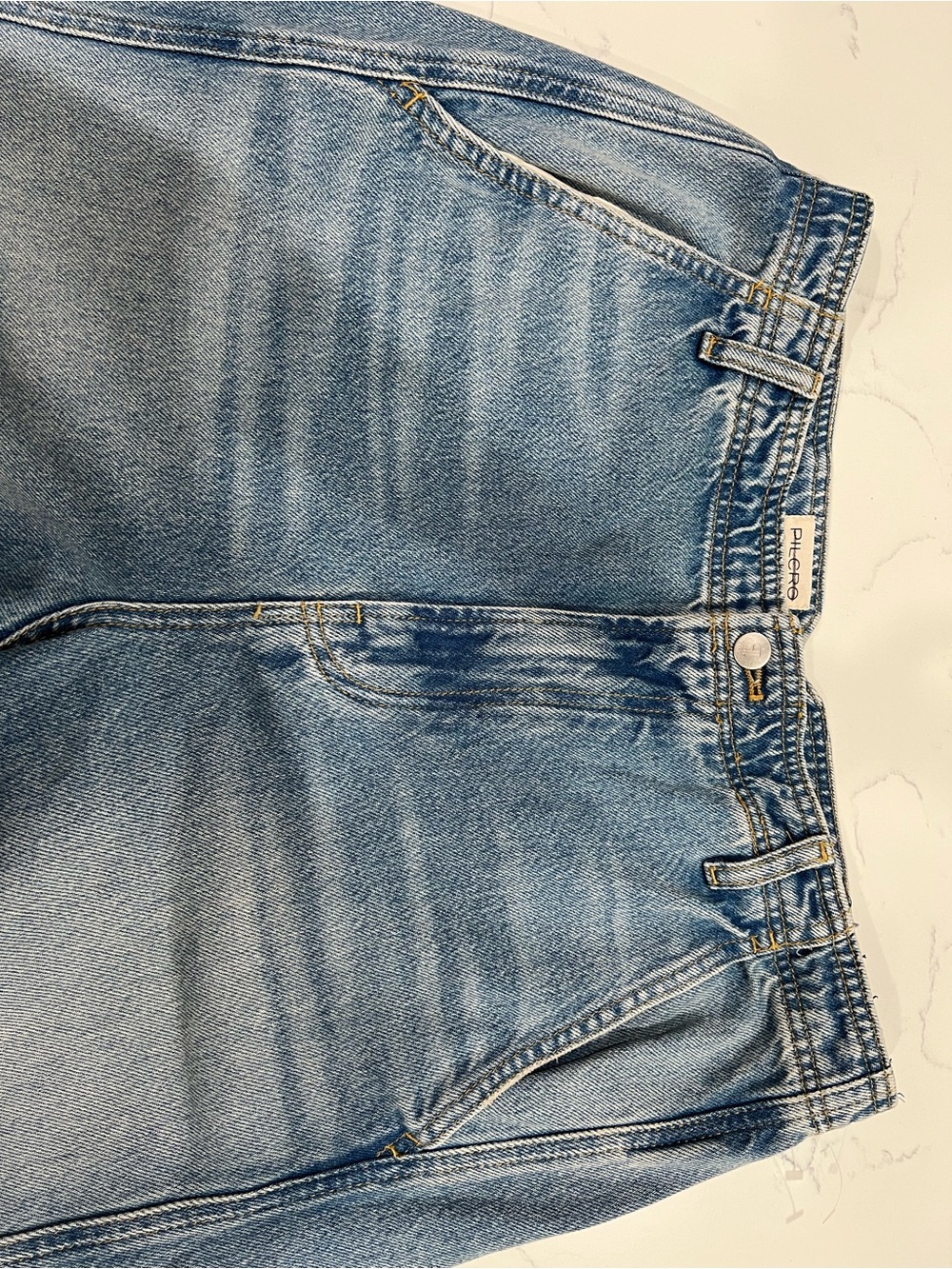 Pilcro Anthropologie Relaxed Wide Leg Light Wash Women's Jeans - Size 34” - Picture 6 of 16